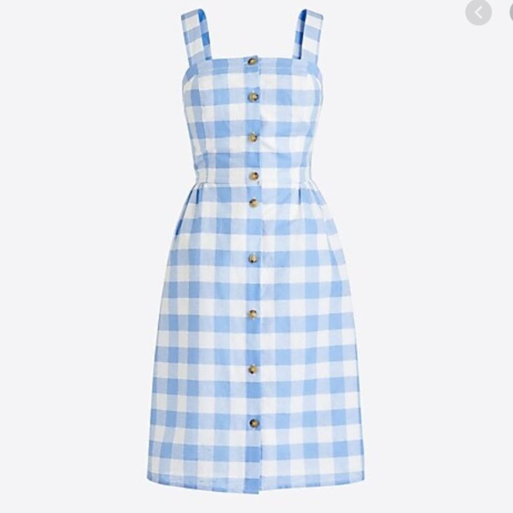 J Crew Linen Button Front Dress